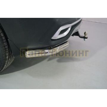 Защита задняя (уголки) 60,3 мм ТСС для Kia Seltos 2020-