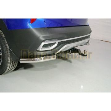 Защита задняя (уголки) 60,3 мм ТСС для Kia Seltos 2020-