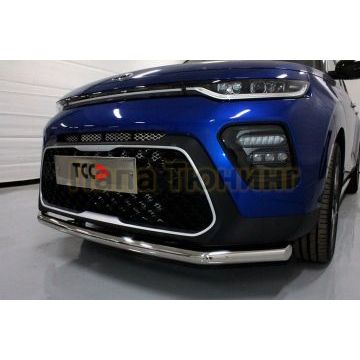 Защита передняя нижняя 60,3 мм ТСС для Kia Soul 2019-