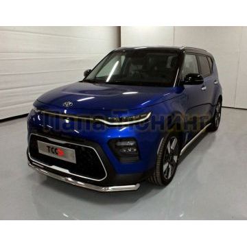 Защита передняя нижняя 60,3 мм ТСС для Kia Soul 2019-