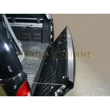 Накладка на задний борт (лист шлифованный) ТСС для Mercedes-Benz X-Class 2018-