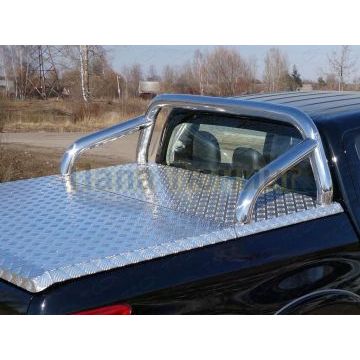 Защита кузова 76,1 мм (для крышки) ТСС для Mitsubishi L200 2019-