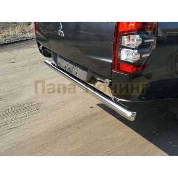Защита задняя (центральная) 76,1 мм ТСС для Mitsubishi L200 2019-
