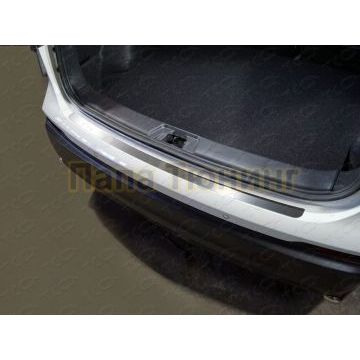 Накладка на задний бампер (лист шлифованный) ТСС для Nissan Qashqai 2019- Накладка на задний бампер (лист шлифованный) ТСС для Nissan Qashqai 2019-