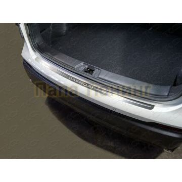 Накладка на задний бампер (лист шлифованный надпись Qashqai) ТСС для Nissan Qashqai 2019- Накладка на задний бампер (лист шлифованный надпись Qashqai) ТСС для Nissan Qashqai 2019-