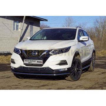 Защита передняя нижняя 42,4 мм ТСС для Nissan Qashqai 2019-