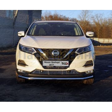 Защита передняя нижняя 60,3 мм ТСС для Nissan Qashqai 2019-