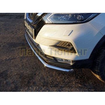 Защита передняя нижняя 60,3 мм ТСС для Nissan Qashqai 2019-