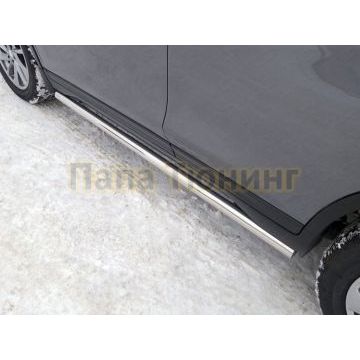 Пороги труба 60,3 мм ТСС для Nissan X-Trail (T32) 2018-