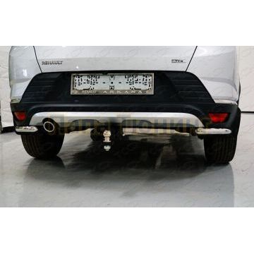 Защита задняя (уголки) 42,4 мм ТСС для Renault Arkana 2019-