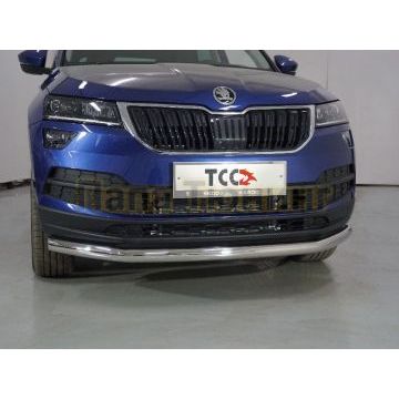Защита передняя нижняя 60,3 мм  ТСС для Skoda Karoq 2020-