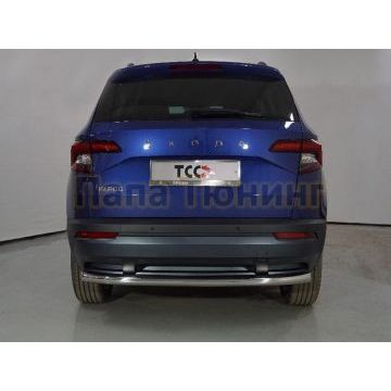 Защита задняя 60,3 мм ТСС для Skoda Karoq 2020-
