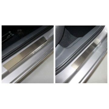 Накладки на пороги внутренние (лист шлифованный) 4шт ТСС для Skoda Rapid 2020- Накладки на пороги внутренние (лист шлифованный) 4шт ТСС для Skoda Rapid 2020-