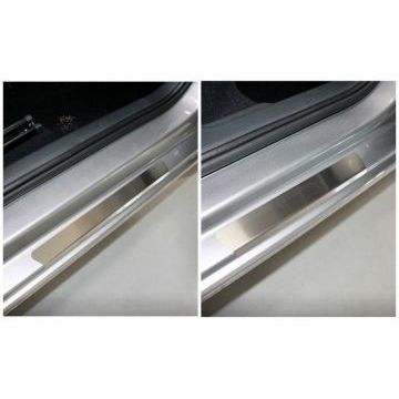 Накладки на пороги внешние (лист шлифованный) 4шт ТСС для Skoda Rapid 2020- Накладки на пороги внешние (лист шлифованный) 4шт ТСС для Skoda Rapid 2020-