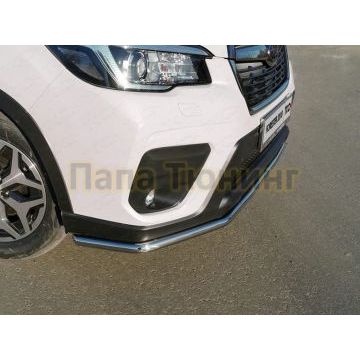 Защита передняя нижняя 42,4 мм ТСС для Subaru Forester (S5) 2018-