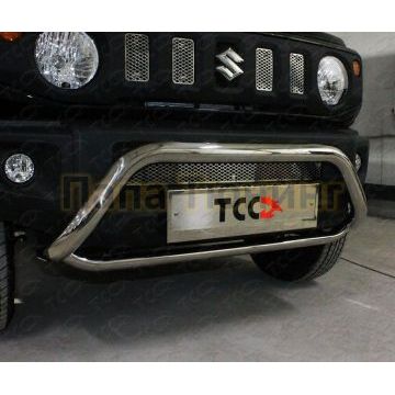 Защита передняя (кенгурин) 60,3/75 мм  ТСС для Suzuki Jimny 2019-