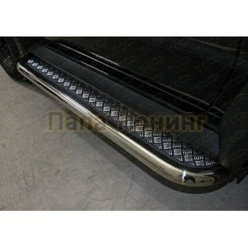 Пороги с площадкой 60,3 мм ТСС для Suzuki Jimny 2019- Пороги с площадкой 60,3 мм ТСС для Suzuki Jimny 2019-