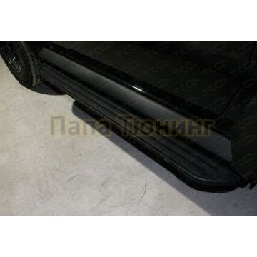 Пороги алюминиевые ''Slim line Black'' 1350 мм ТСС для Suzuki Jimny 2019- Пороги алюминиевые ''Slim line Black'' 1350 мм ТСС для Suzuki Jimny 2019-