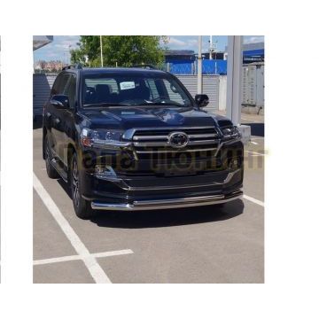 Защита передняя нижняя (двойная) 76,1/42,4 мм ТСС для Toyota Land Cruiser 200 EXECUTIVE LOUNGE 2018- Защита передняя нижняя (двойная) 76,1/42,4 мм ТСС для Toyota Land Cruiser 200 EXECUTIVE LOUNGE 2018-