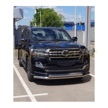 Защита задняя (овальная) 75х42 мм ТСС для Toyota Land Cruiser 200 EXECUTIVE LOUNGE 2018- Защита задняя (овальная) 75х42 мм ТСС для Toyota Land Cruiser 200 EXECUTIVE LOUNGE 2018-