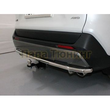 Защита задняя 42,4 мм ТСС для Toyota RAV4 2019-