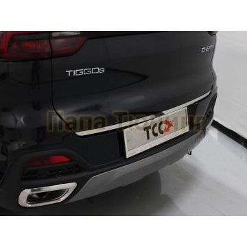 Накладка на заднюю дверь (лист зеркальный) ТСС для Chery Tiggo 8 2020- Накладка на заднюю дверь (лист зеркальный) ТСС для Chery Tiggo 8 2020-