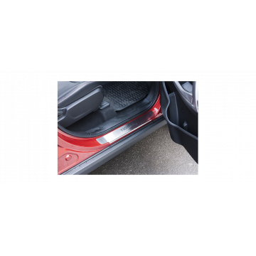 Накладки на пороги RUSSTAL (нерж., зеркало) РусСталь для Chery Tiggo 5 2015-2017