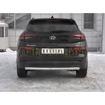 Защита заднего бампера d57 дуга РусСталь для Hyundai Tucson 2018-2021