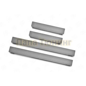 Накладки на пороги RUSSTAL (нерж., зеркало) РусСталь для Hyundai Creta 2016-2021