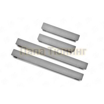 Накладки на пороги RUSSTAL (нерж., шлиф) РусСталь для Hyundai Creta 2016-2021