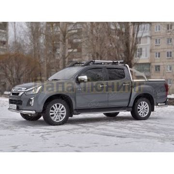 Защита переднего бампера d76 секции РусСталь для Isuzu d-max 2019-
