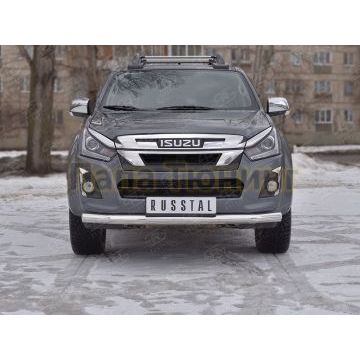 Защита переднего бампера d76 секции РусСталь для Isuzu d-max 2019-