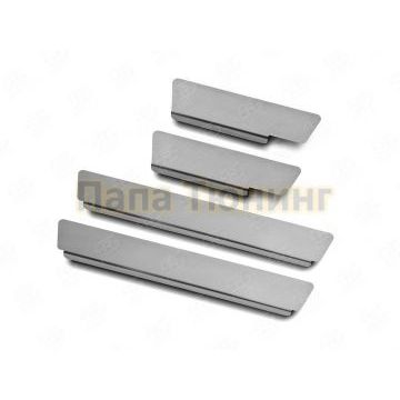 Накладки на пороги RUSSTAL (нерж., шлиф) РусСталь для Kia Optima 2016-