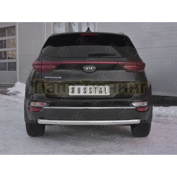 Защита заднего бампера d57 дуга РусСталь для Kia Sportage 2018-2021