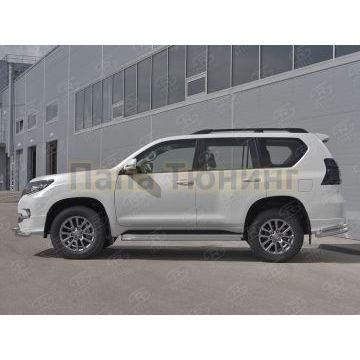Защита порогов d42 РусСталь для Toyota LC Prado 150 Style 2019-