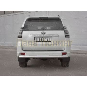 Защита заднего бампера d57 секции(короткая) РусСталь для Toyota LC Prado 150 Style 2019-