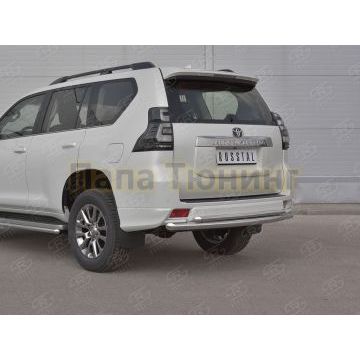 Защита заднего бампера d57 дуга d42 дуга РусСталь для Toyota LC Prado 150 Style 2019-