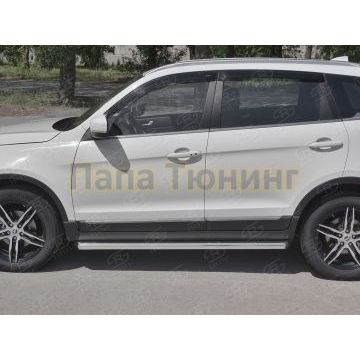 Пороги труба d57 (вариант 1) РусСталь для Lifan X70 2018-