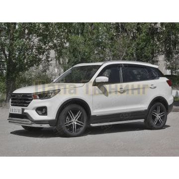 Пороги труба d57 (вариант 3) РусСталь для Lifan X70 2018-