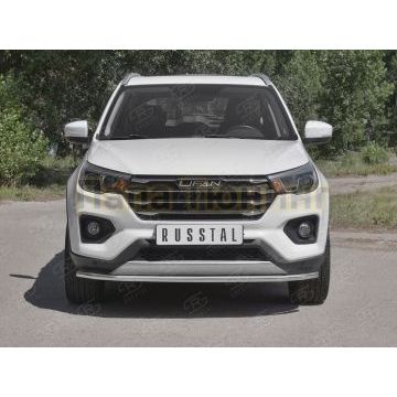 Защита переднего бампера d42 секции РусСталь для Lifan X70 2018-