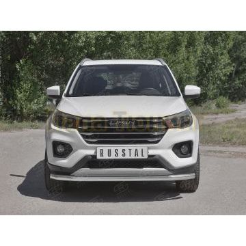 Защита переднего бампера d57 секции РусСталь для Lifan X70 2018-