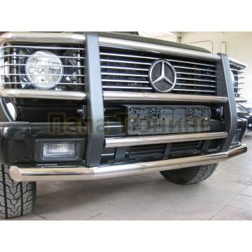 Защита переднего бампера d57/42 РусСталь для Mercedes Benz G-класс 1992-2012