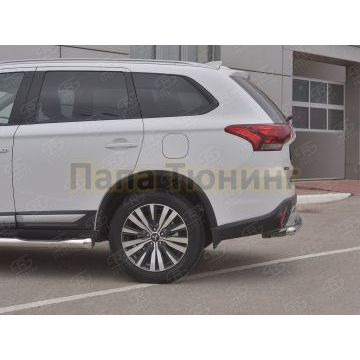 Защита заднего бампера d57 (дуга) РусСталь для Mitsubishi Outlander 2018-