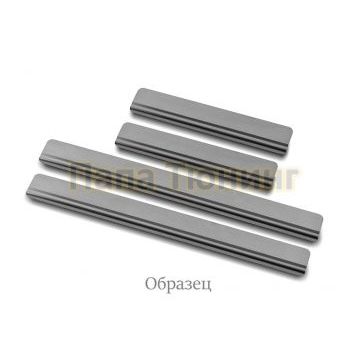 Накладки на пороги RUSSTAL (нерж., шлиф) РусСталь для VAZ 21214 2014-