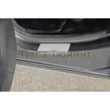 Накладки на пороги RUSSTAL (нерж., зеркало) РусСталь для Renault Arkana 2019-