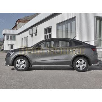 Пороги труба d57 (вариант 2) РусСталь для Renault Arkana 2019-