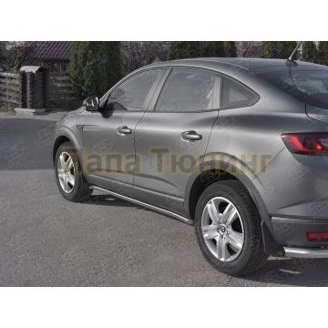 Пороги труба d42 (вариант 1) РусСталь для Renault Arkana 2019-