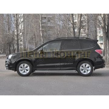 Пороги труба d57 (вариант 2) РусСталь для Subaru Forester(SJ) 2016-2018