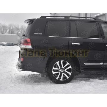 Защита заднего бампера d76 дуга РусСталь для Toyota Land Cruiser 200 Executive Lounge 2018-