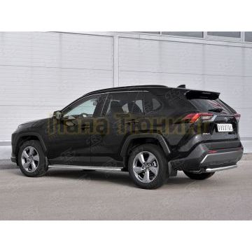 Защита заднего бампера d57 дуга РусСталь для Toyota RAV4 2019-